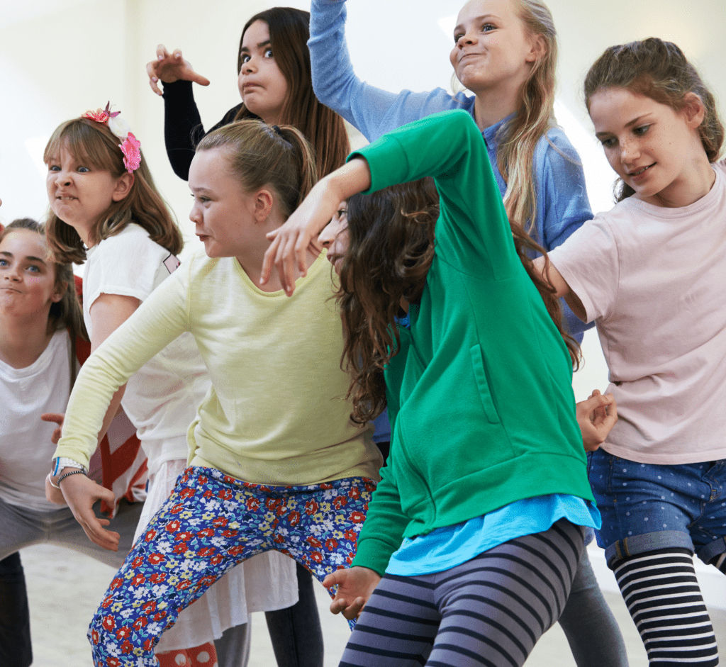 kids playing and posing with eachother